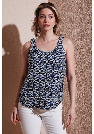 Fashion Friends Bayan Bluz 25y0289k1 Mavi Mavi