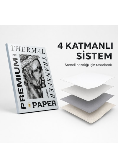 Radiant Colors Premium Termal Dövme Transfer Kağıdı 100 Lü 8.5x14