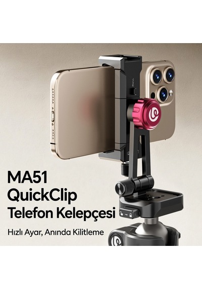 Ulanzi Ma51 Quickclip 360 Derece Ayarlanabilir Telefon Tutucu - M064