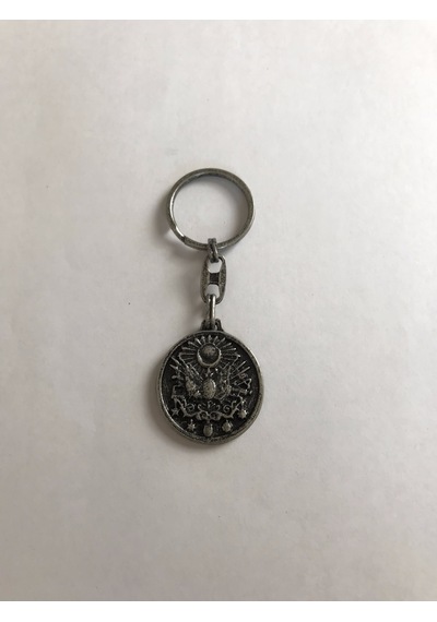 Bd Tekstil Osmanlı Bayrağı Ottoman Gümüş Renkli Anahtarlık