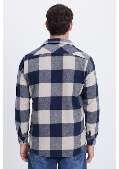Tudors Erkek Regular Fit Klasik Kesim Kareli Cepli Oduncu Gömlek-41785 Çok Renkli