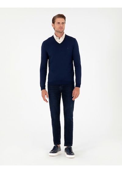 Pierre Cardin Erkek Açık Lacivert Kazak /triko 50296622-vr059 Açık Lacivert
