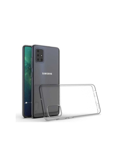 Galaxy A51 Kılıf Zore Süper Silikon Kapak Renksiz