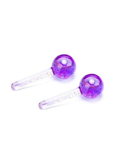 2 Adet Ice Globes Buz Kuresi Soguk Masaj Ve Terapi Topu Leke Onleyici-cilt Puruzsuzlestirici Karışık