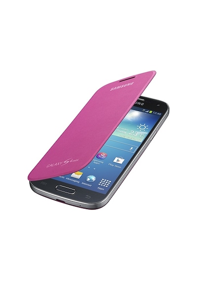 Galaxy S4 Mini İ9190 İle Uyumlu Flip Cover Kılıf Pembe Ef-fı919bpegww