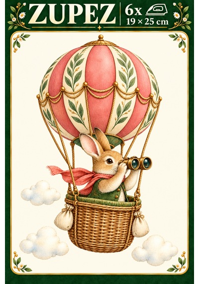 Orman Balon Yolculuğu 6'lı Dtf Transfer Seti - 930812780