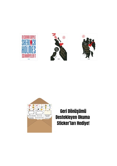 Sherlock Holmes - Bütün Hikayeler 1 Ciltli + Sherlock Holmes'un Dönüşü + Sherlock Holmes - Korku Vadisi + Okuma Sticker'ları