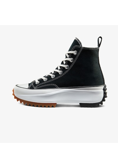 Converse Run Star Hike Platform Unisex Siyah Sneaker Düz 166800c Siyah