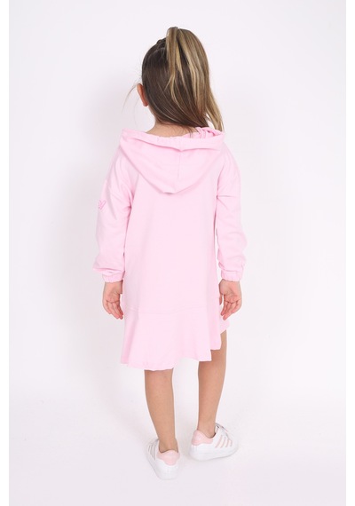 Toontoy Kız Çocuk Baskılı Elbise Açık Pembe Toontoy Kız Çocuk Baskılı Elbise Açık Pembe