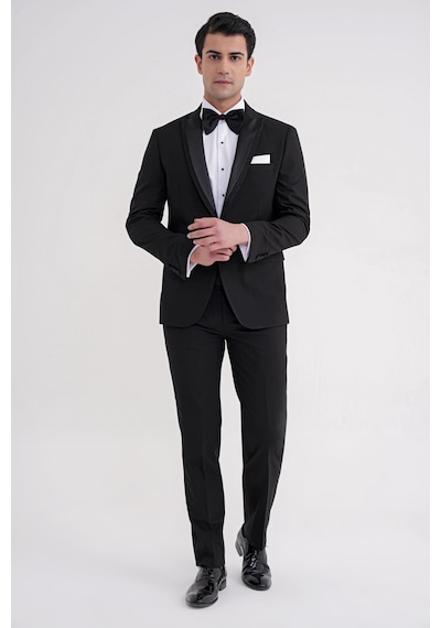 Black 085 Takım Slim Siyah Siyah