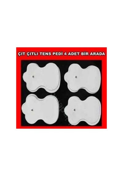 Optimed Ultra Çıtçıtlı Tens Pedi - Ergonomik 4'lü Set