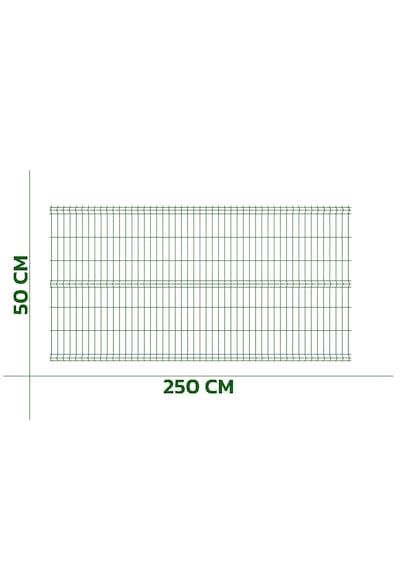 4 Adet Panel Çit Takım 100x250 Cm Yeşil
