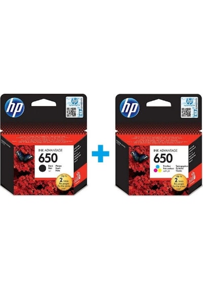 Hp 650 Siyah Hp 650 Renkli İkili Paket