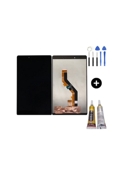 Samsung Galaxy Tab A8 Sm-t290f Uyumlu Dokunmatik Set Siyah + Montaj Seti