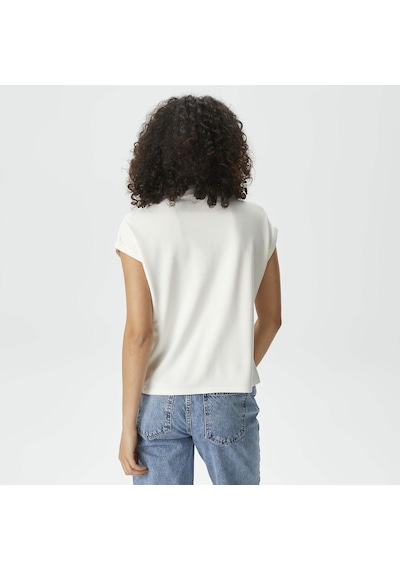 Nautica Nautıca Kadın Kırık Beyaz Relaxed Fıt Gömlek Düz 45k107t Beyaz
