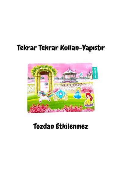 Lino Tekrar Kullanılabilen Sticker - Princess Garden