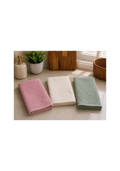 Renkli Mutfak Havlusu 30x50 Cm 3 Lü Set %100 Pamuk - Rosemeadow Çok Renkli