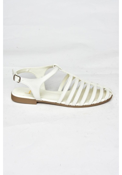 Fox Shoes S314960109 Beyaz Kadın Sandalet Beyaz