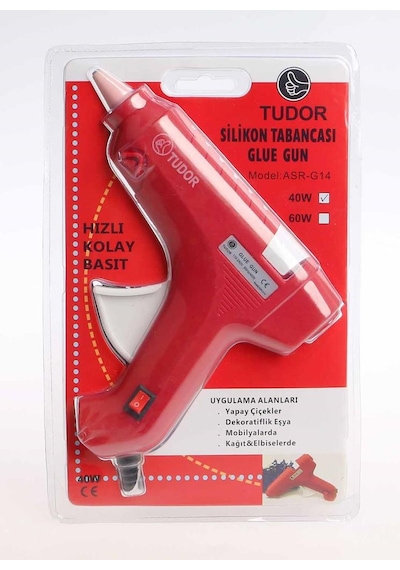 Tudor Sıcak Silikon Tabancası 40 W Kırmızı