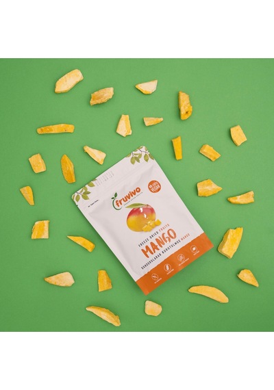 Fruvivo Dondurularak Kurutulmuş Mango Vegan Glutensiz 20 G