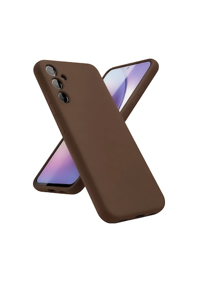 Samsung Galaxy A24 4g Kılıf First Silikon - Kahverengi
