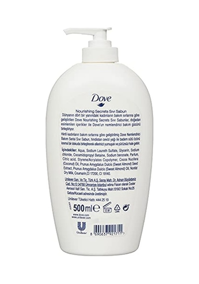 Nemlendirici Sıvı Sabun Hindistan Cevizi Yağı Ve Badem Sütü Özlü 450ml 3 Paketi