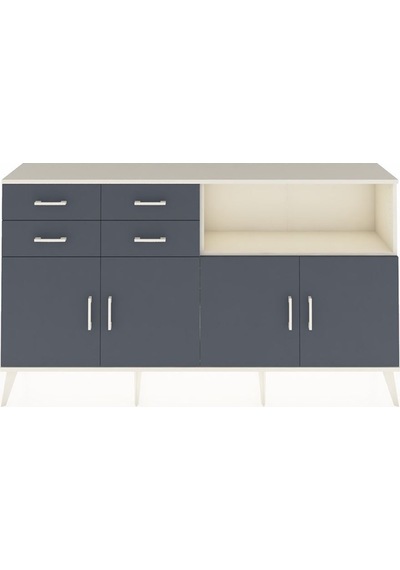 Arges Konsol 4 Raflı 4 Çekmeceli 4 Kapaklı 176x30x99 Aytaşı-antrasit Antrasıt - Aytası Arges Konsol 4 Raflı 4 Çekmeceli 4 Kapaklı 176x30x99 Aytaşı-antrasit Antrasıt - Aytası