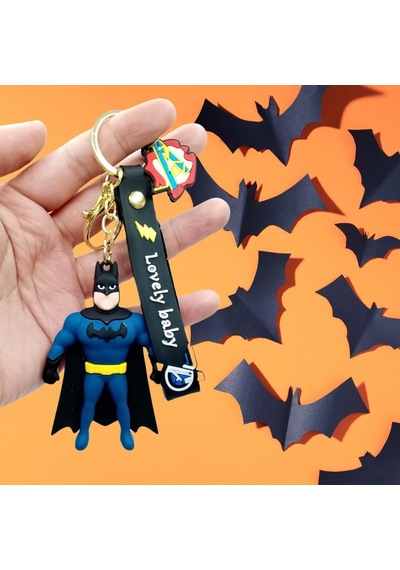 Batman 3d Silikon Anahtarlık Gold Metal
