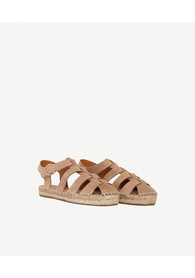 Yargıcı Süet Kafesli Espadril 26ykay4048x 209 Bej