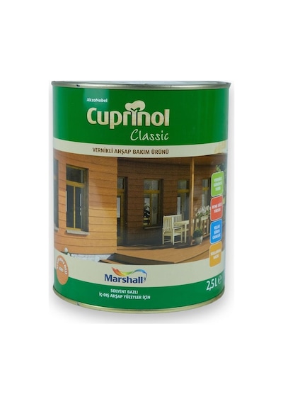 Cuprinol Vernikli Ahşap Bakım Ürünü Klasik Koyu Meşe 2,5 L