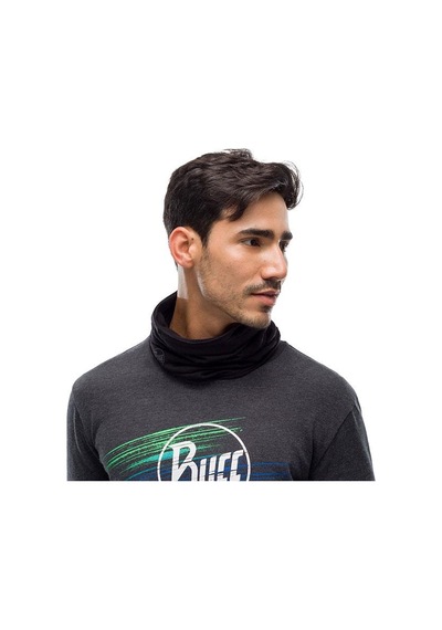 Buff Merino Lightweight Black Yün Bandana