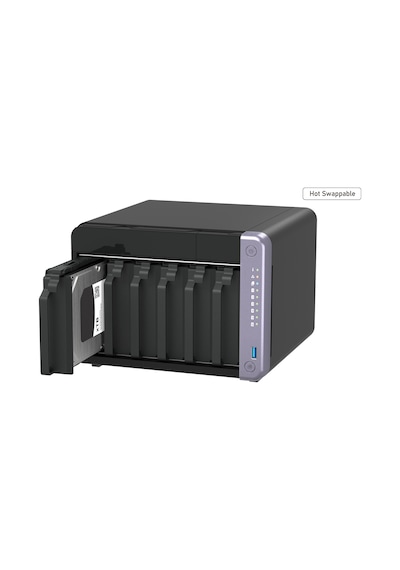 Qnap 6diskli Alpine Al524 Qc-8gb Ram-2-10gbe Sfp+ Nas Server Ts-632x 50296