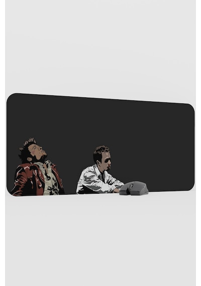 Fight Club Dövüş Kulübü Film V5 90x40 Xxl Gaming Kauçuk Kaymaz Taban Mouse Pad Fare Altlığı
