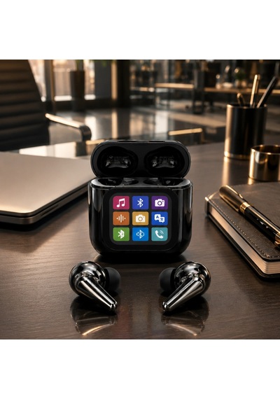 Aı Bluetooth Kulaklık Dokunmatik Ekranlı Akıllı Şarj Kutusu Çok Fonksiyonlu 00