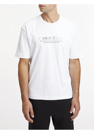 Calvin Klein Calvın Kleın Erkek T-shırt K10k111133-yaf Beyaz