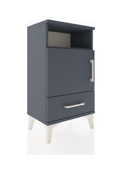 Arges Komodin 2 Raflı Tek Kapaklı 44x30x80 Antrasit-antrasit Antrasit