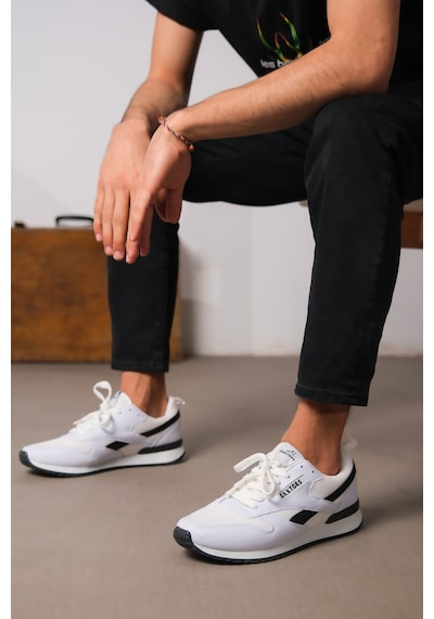 Daxtors D0061 Günlük Ortopedik Garantili Unisex Sneaker Spor Ayakkabı Beyaz-siyah
