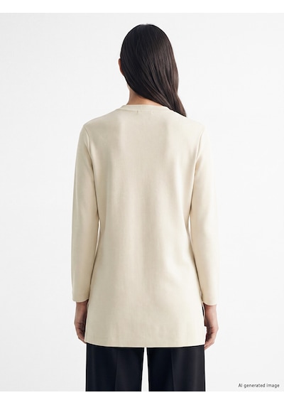 Lcw Everyday Gri Oversize Soft Touch Kadın Tunik