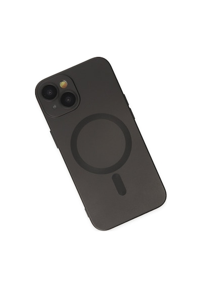Apple iPhone Uyumlu-  14 Plus Kılıf Moshi Lens Magneticsafe Silikon - Siyah