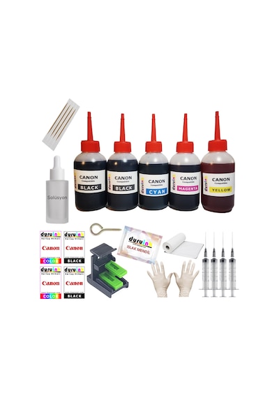 Canon Pg 545 Cl 546 Kartuş Dolum Set 5 Li Set 5X100 ML Mürekkep