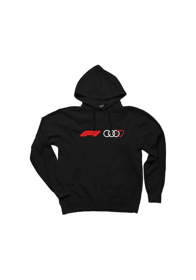 F1 Audi Love Siyah Kapşonlu Sweatshirt Hoodie Siyah