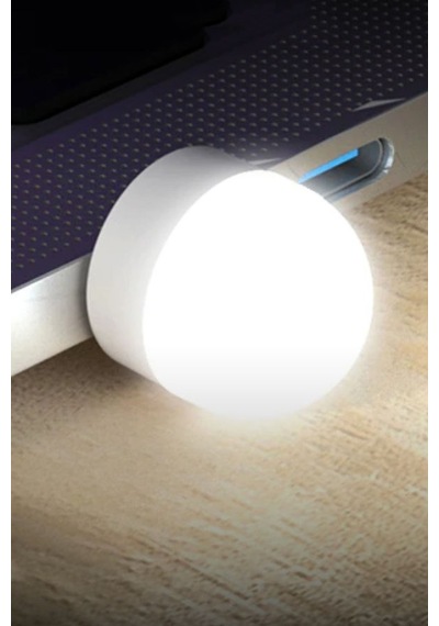 Taşınabilir Mini Usb Led Işık Lamba Gece Lambası Mini Güçlü Led Işık Kamp, Kitap Okuma Feneri Beyaz