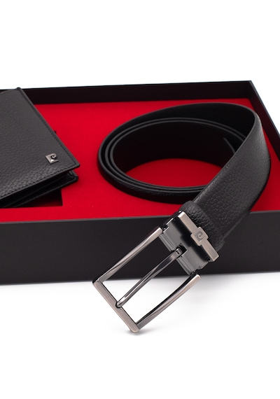 Pierre Cardin Deri Cüzdan & Kemer İkili Set Pc100f-1135s3l Siyah