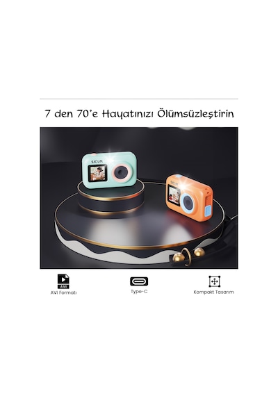 Sjcam Funcam+ Dual FHD 44 Mp Çocuklar İçin Fotoğraf Makinesi