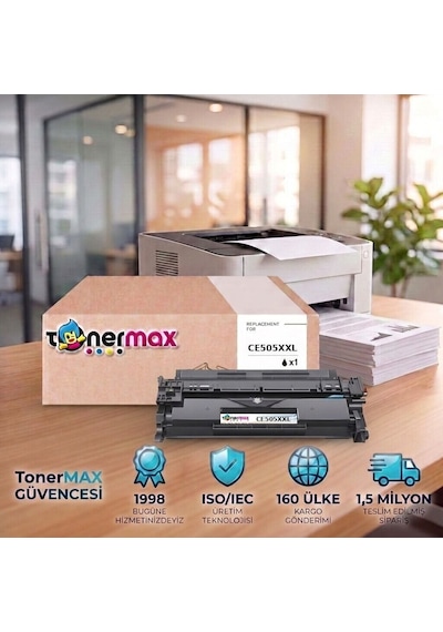 Hp Laserjet P2055 Uyumlu Toner Çipli Ce505xxl 20'li 9.000 Sayfa