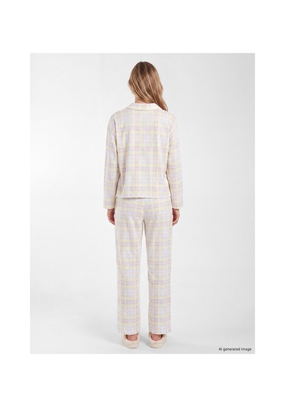 LC Waikiki Alıta Cıty Farkıyla Lcw Young Sarı Penye Ekose Uzun Kollu Kadın Pijama Takım Sari - 929503422 Sari LC Waikiki Alıta Cıty Farkıyla Lcw Young Sarı Penye Ekose Uzun Kollu Kadın Pijama Takım Sari - 929503422 Sari