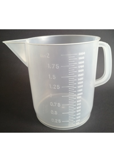 Kartell Plastik Kulplu Beher 2000 ML