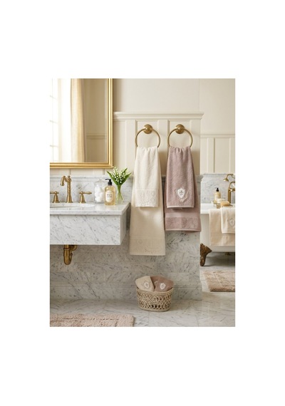Wedding Best Set Hamam Takımı - Krem Bej