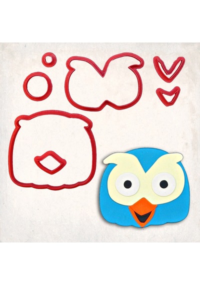 Giggle And Hoot Detay Kurabiye Kalıp Seti 7 Li KIrmızı