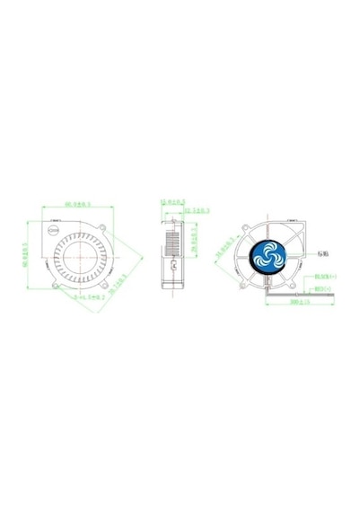 Ic 217a Fan 60x60x15 12v Salyangoz 0,08a